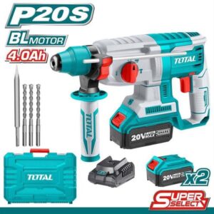 Martello Tassellatore 2J Completo di Valigetta, Caricabattterie e 2 Batterie 20v 4Ah Litio